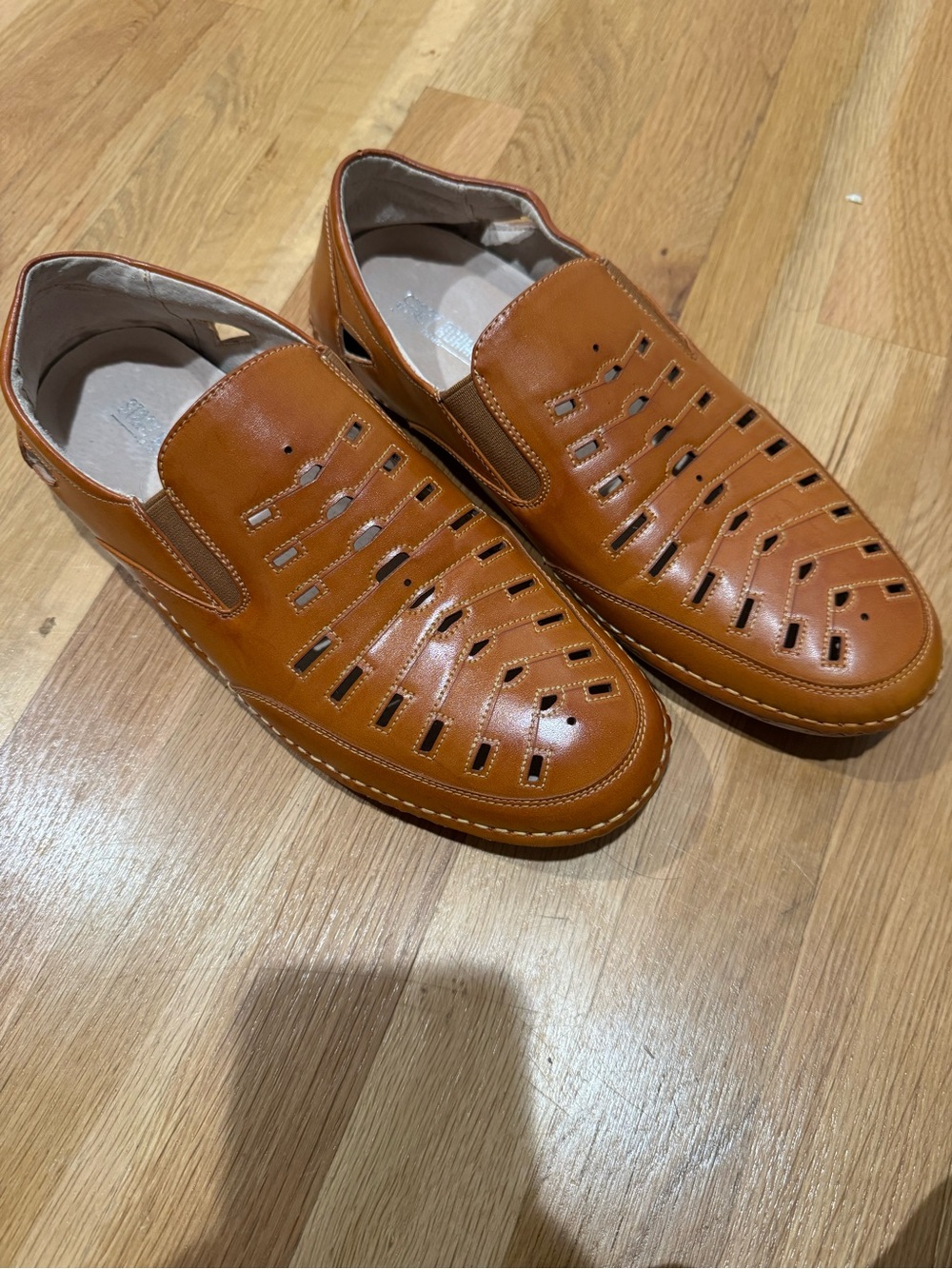 Stacy Adams Naples Tan Slip-On Loafers